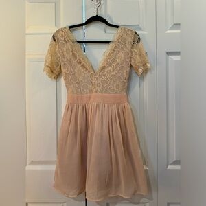 Xtaren Pink Ballerina dress with Lace